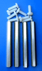 Aluminum/Nylon Risers, Set of Four