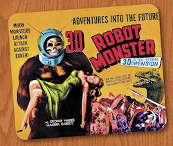 3D Robot Monster Mouse Pad - Product Image